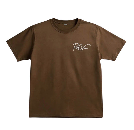 Brown Puff Print Shirt